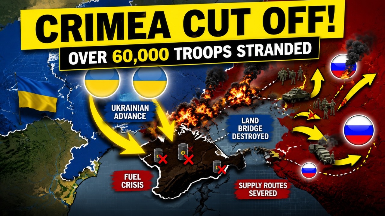MOSCOW&rsquo;S LAND BRIDGE TO CRIMEA COLLAPSES &mdash; 60,000 RUSSIAN TROOPS FACE GROWING SUPPLY CRISIS