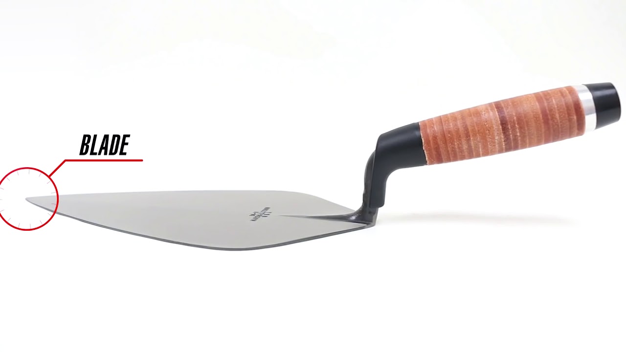 Marshalltown Leather Handle Brick Trowels