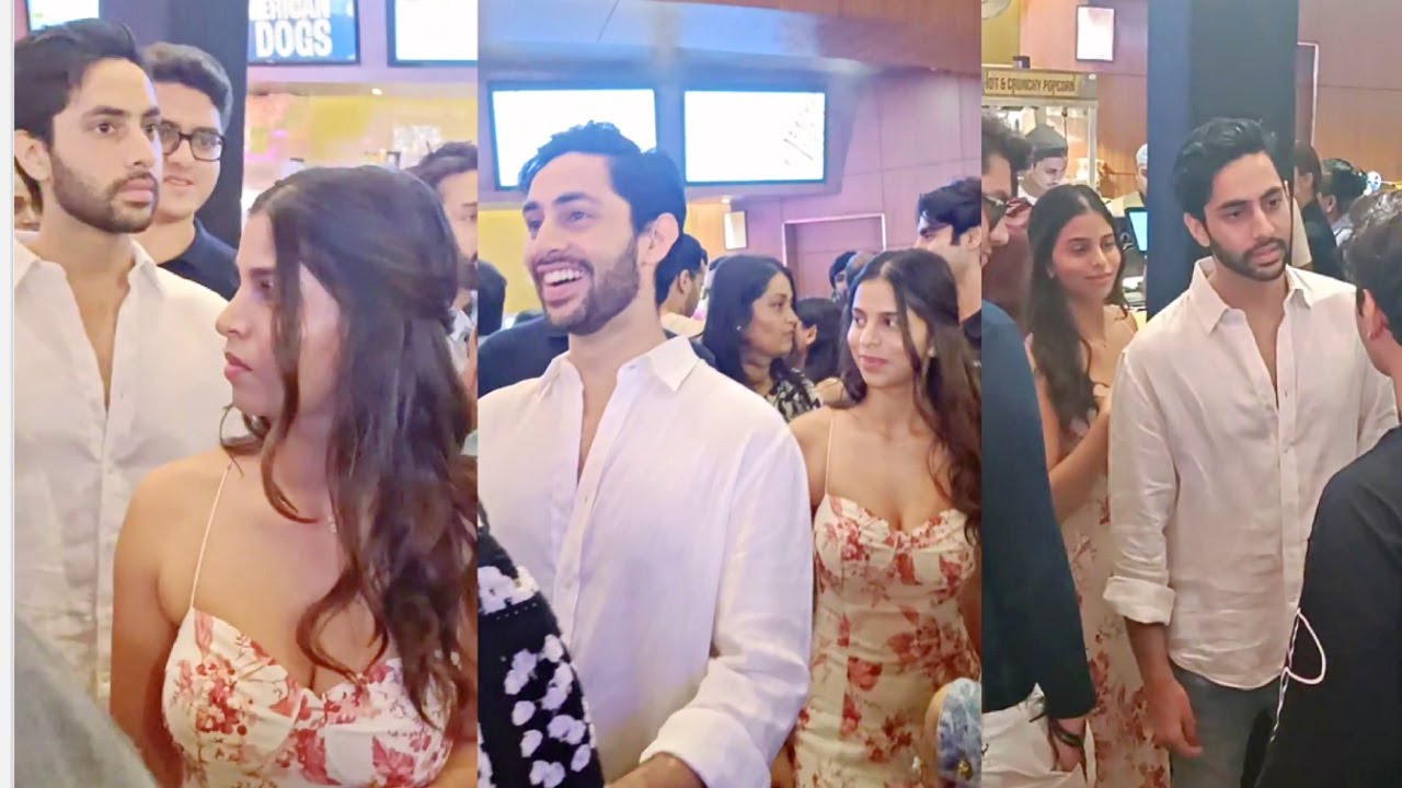 Suhana Khan And Boyfriend Agastya Nanda Together At Ananya Pandey Movie Call Me Bae Premiere