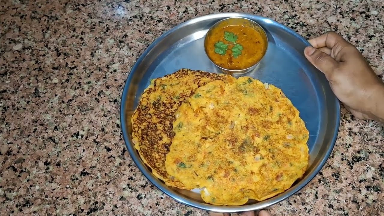 Suji/semolina veg uttapam recipe. Tasty and healthy 