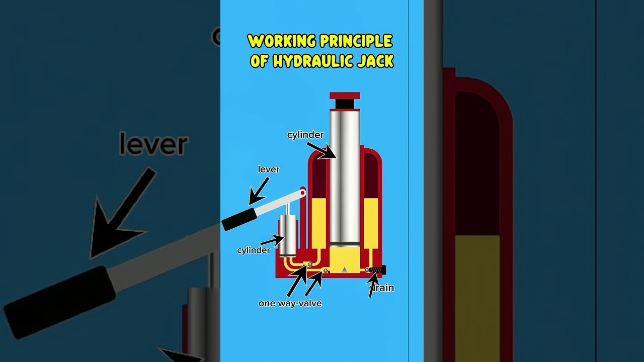 Inside the Power of Hydraulic Jacks! #knowledge #youtubeshorts #howitworks #hydraulicjack