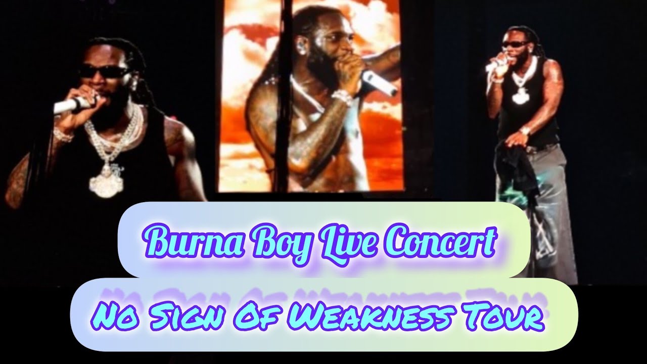Saw Burna Boy Live In Concert. No Sign Of Weakness Tour. Last Tour In Toronto. #BurnaBoy it was lit🔥