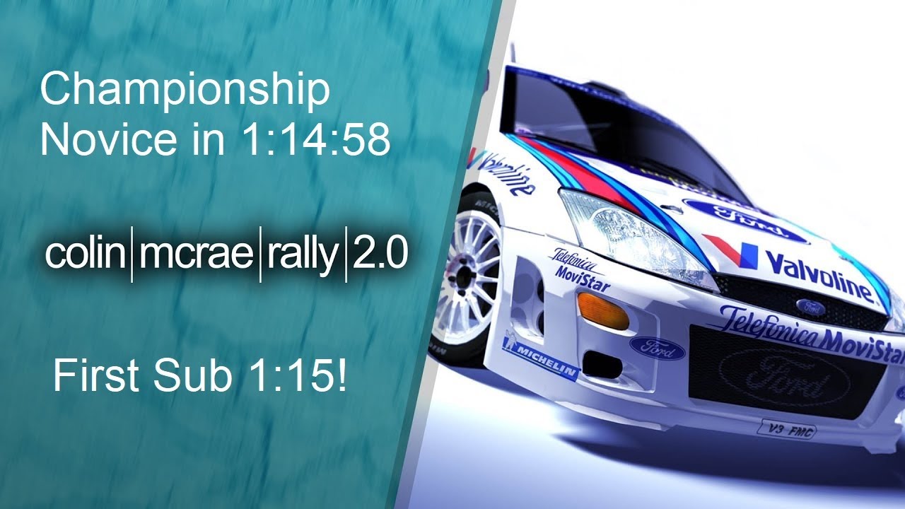[World Record] [First Sub 1:15] Colin McRae Rally 2.0 - Championship% Novice in 1:14:58