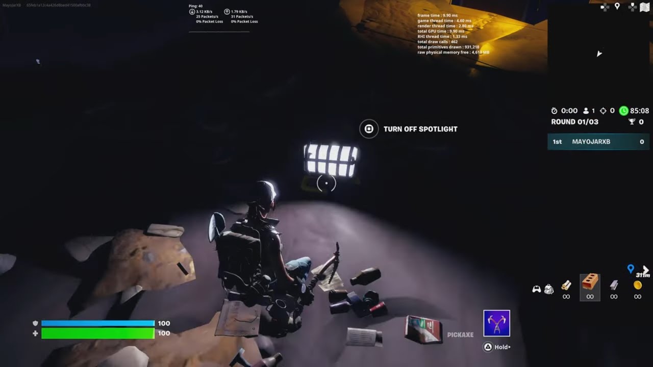 I made a custom spotlight in creative 1.0
