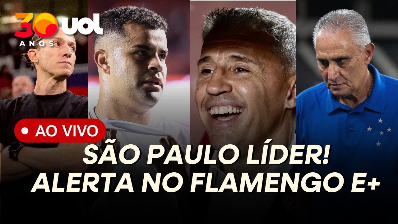 SÃO PAULO DORME LÍDER; ALISSON DE SAÍDA E A CRISE DEFENSIVA DO FLAMENGO DE FILIPE LUÍS
