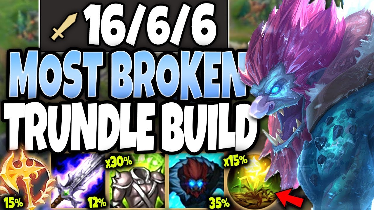 UNSTOPPABLE TRUNDLE 🔥 100% MAX HEAL BEYOND BROKEN TRUNDLE BUILD 🔥 LoL Top Trundle Season 10 Gameplay