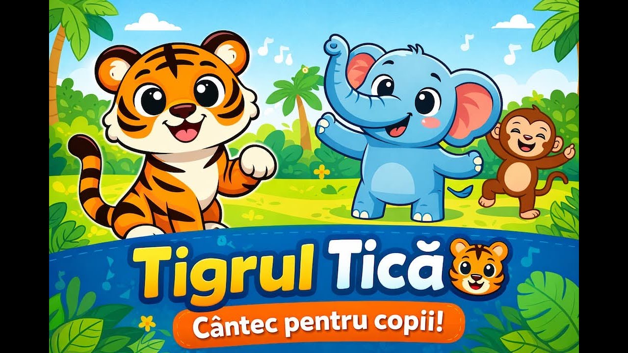 Tigrul Tică 🐯 | Cântec pentru copii | Animale care dansează