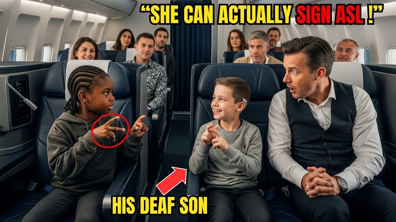 Rich Dad Couldn't Calm His Deaf Son on Flight — Then a Black Stranger's Daughter Did the Impossible