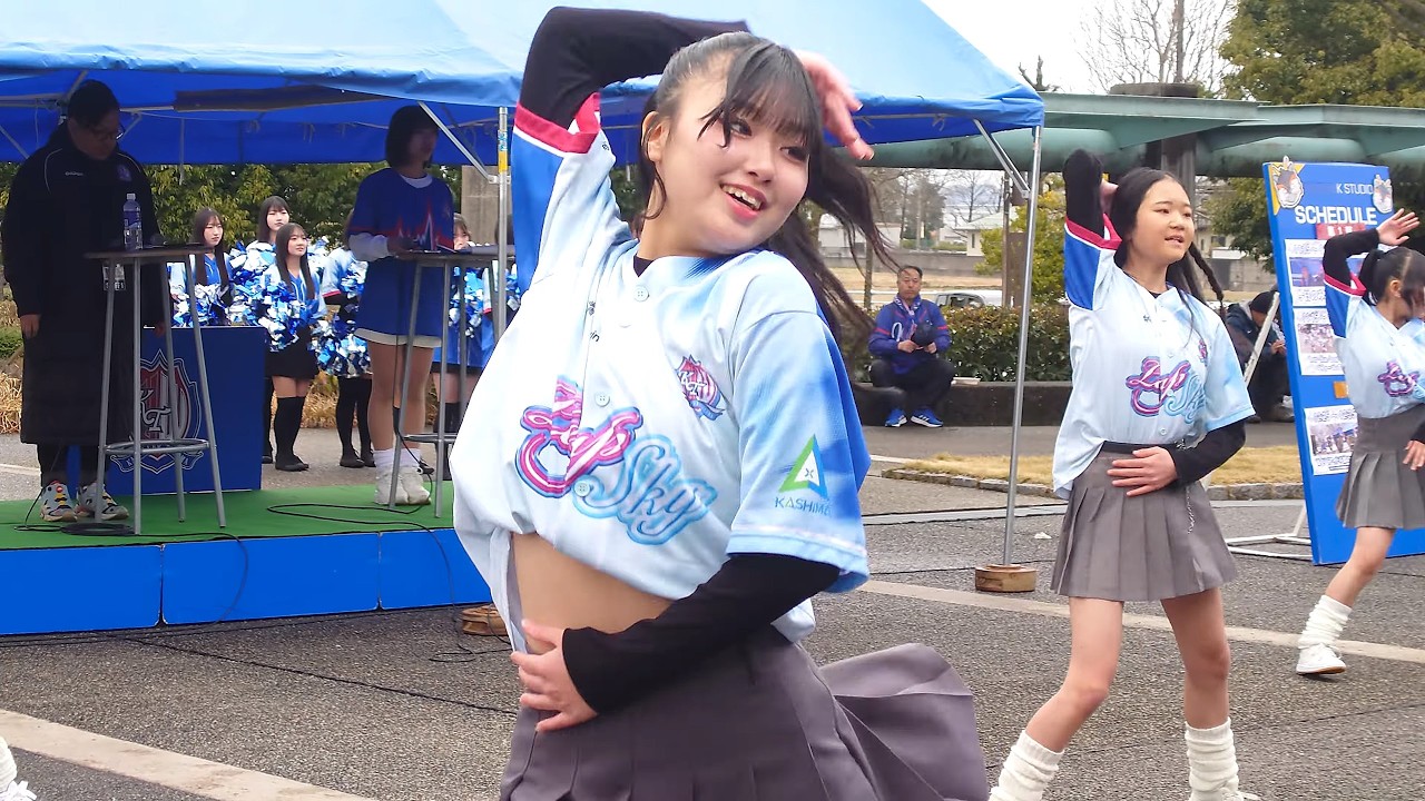 【生音】【チアダンス】Leap-Sky(リープスカイ) 「Watch This」(Bibi Gold) カターレ富山 vs. 愛媛FC K STUDIO 第2部 横動画 望遠 A 2026年3月8日