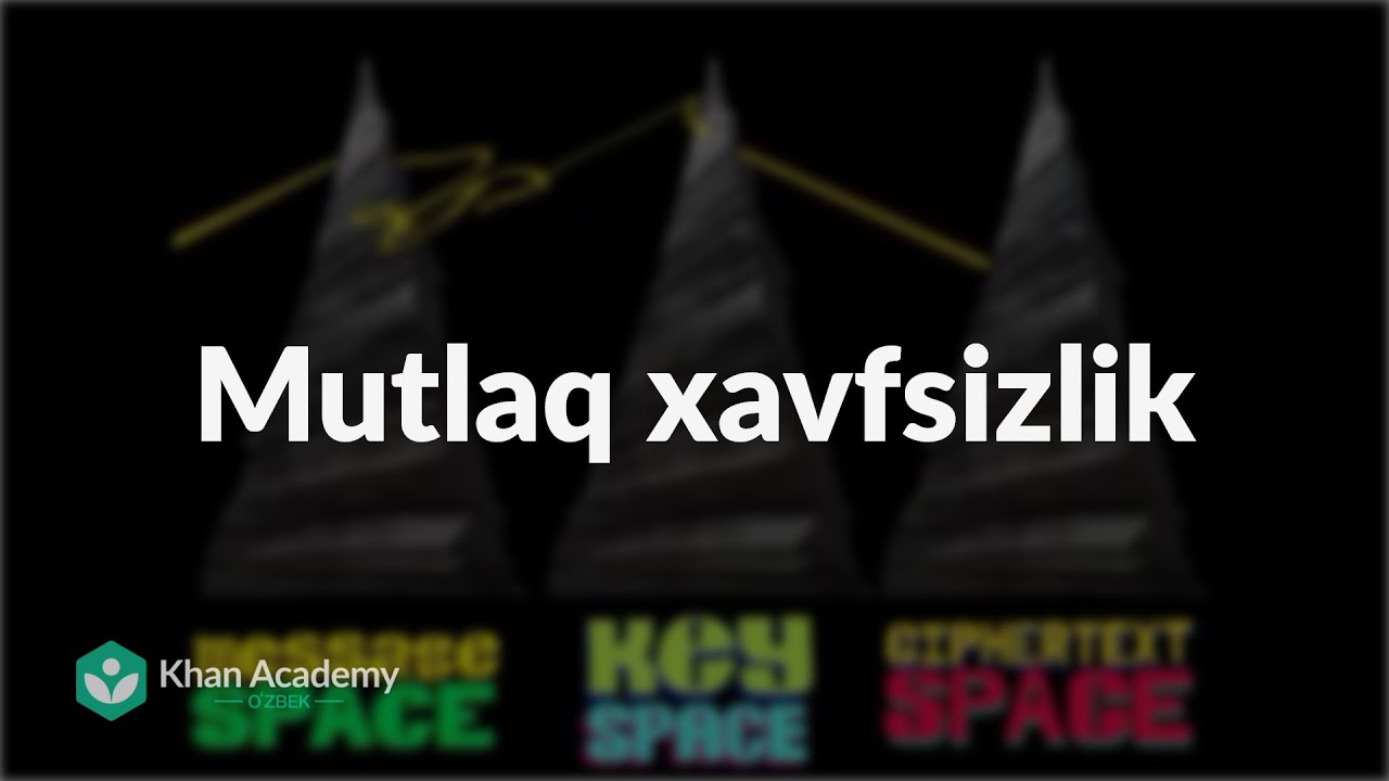 Mutlaq xavfsizlik | Kriptografiya | Informatika