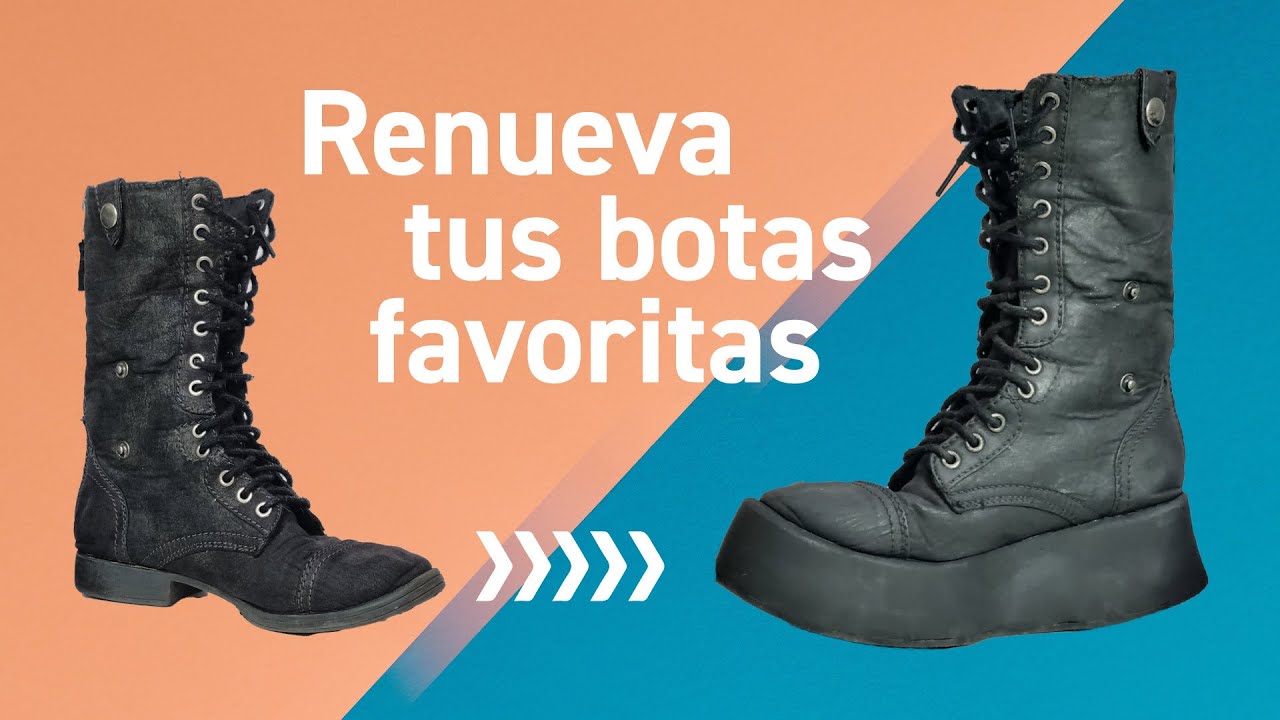 Cómo hacer tus propias botas Demonia transformando botas viejas - botas plataforma DIY