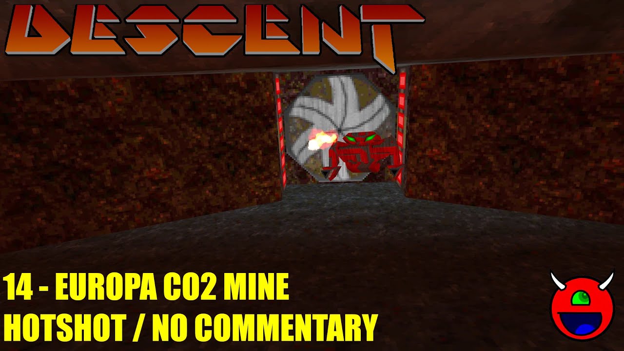 Descent (D1X-Rebirth) - 14 Europa CO2 Mine - All Secrets No Commentary