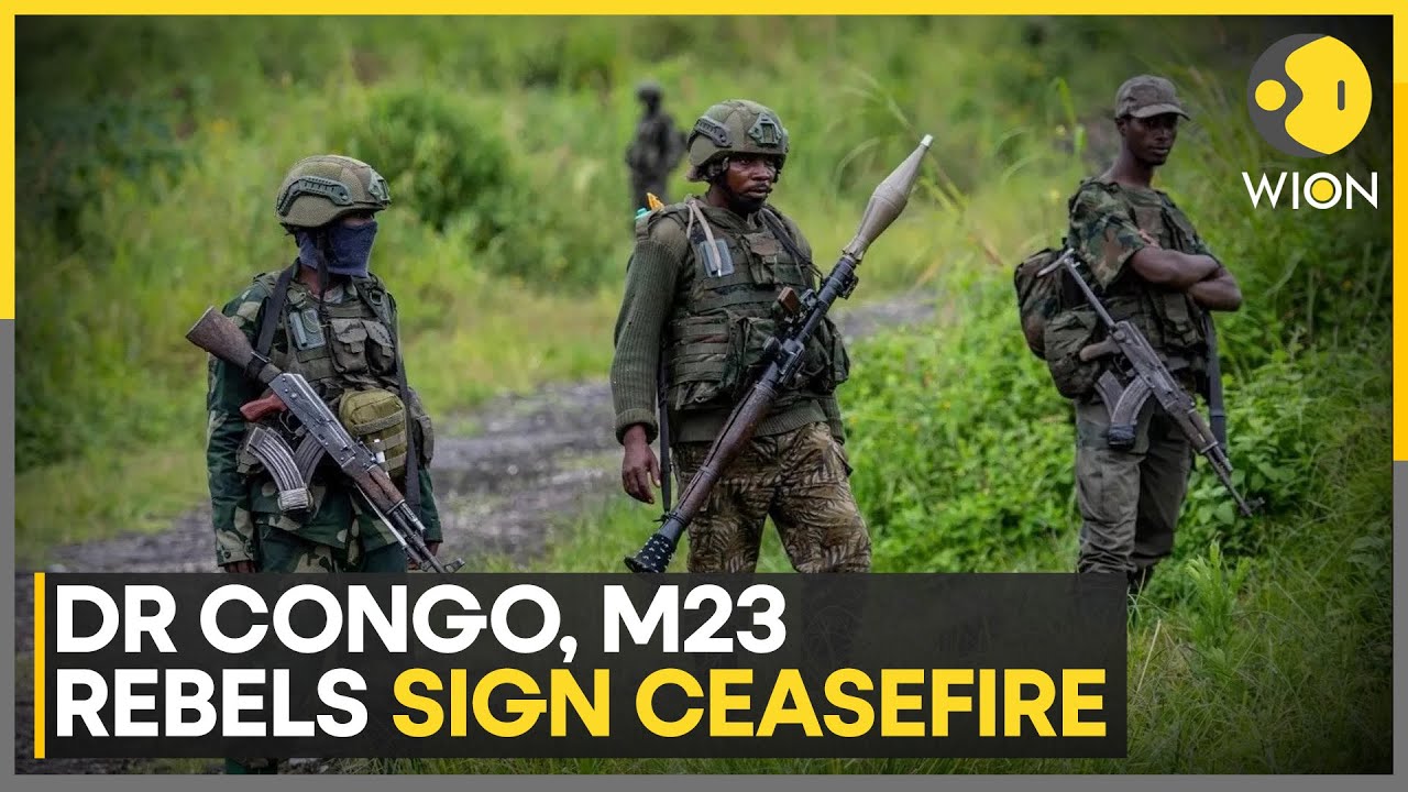 DR Congo and Rwanda-backed M23 Rebels Sign Ceasefire Agreement in Qatar | WION World News