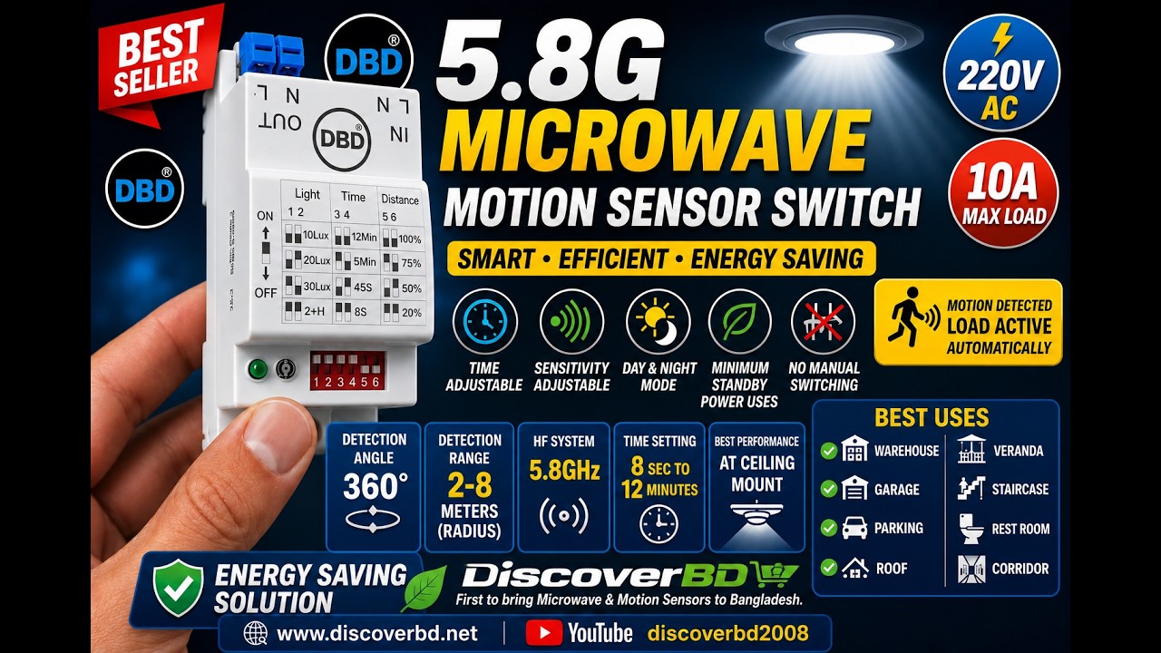 Super Sensitive Microwave Sensor Vs 5.8G Microwave Sensor !