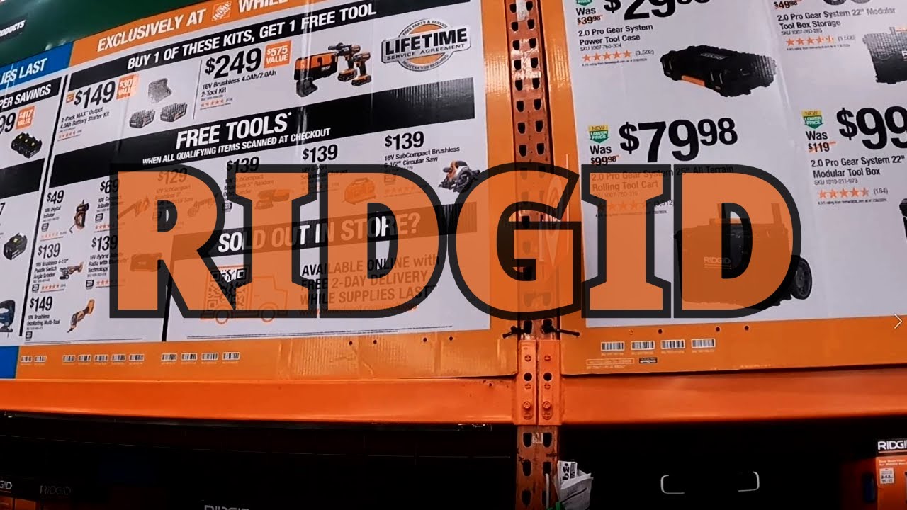 Лучшие Акции на Инструмент Ridgid(AEG) в HomeDepot на Чёрную Пятницу 2024| Ridgid BlackFriday at HD