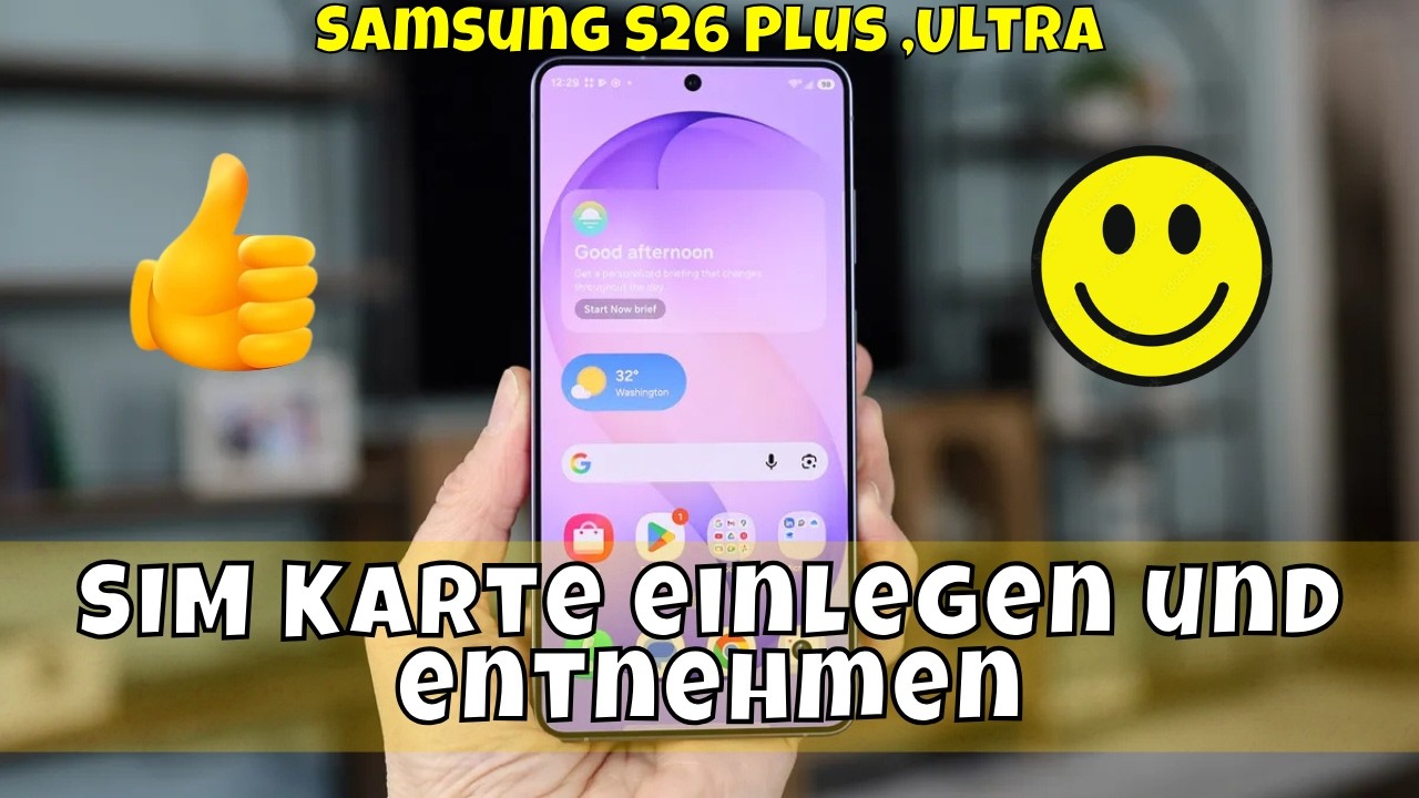 Samsung S26 Plus ,Ultra: SIM Karte einlegen und entnehmen