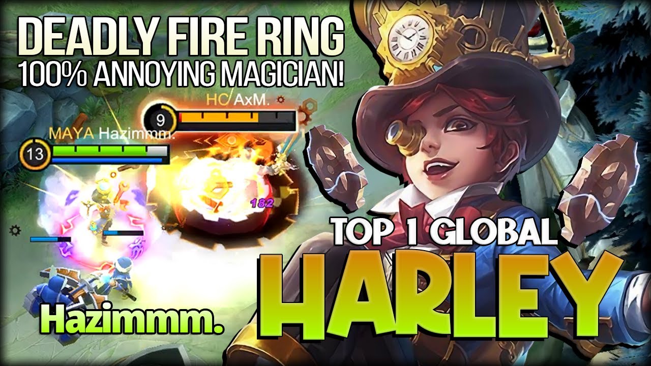 Perfect Magician! Totally Annoying Deadly Magic. Hazimmm. Top 1 Global Harley - Mobile Legends