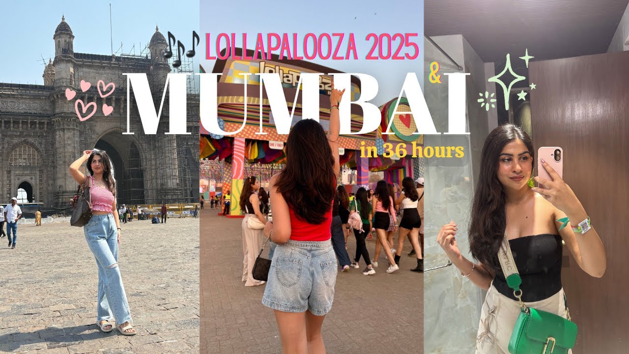 🎶 Lollapalooza India 2025 | Exploring Mumbai in *36 Hours* ✨