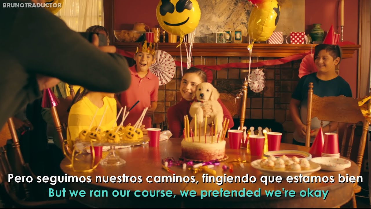 Marshmello ft. Bastille - Happier // Lyrics + Espa&ntilde;ol // Video Oficial