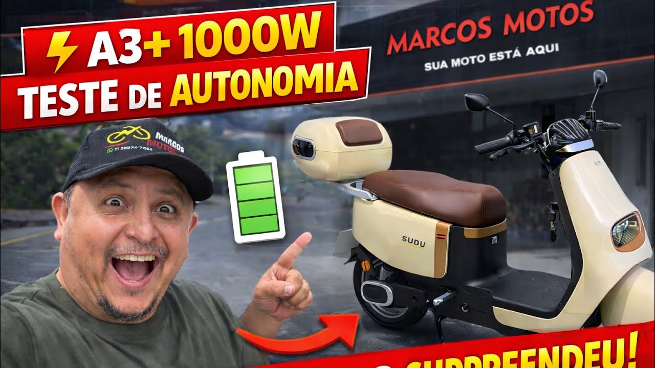 Teste de Autonomia A3+. 1000w 
