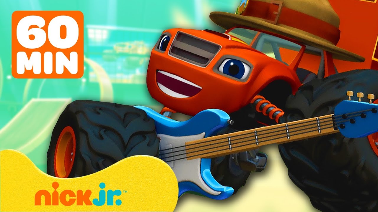 Blaze en de Monsterwielen | Blaze zingt over wetenschap & wiskunde! | Muziekcompilatie | Nick Jr.