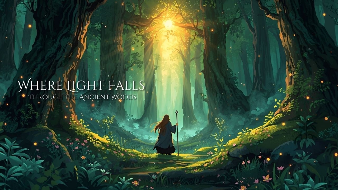 Where Light Falls Through the Ancient Woods | Fantasy Music for Relaxation