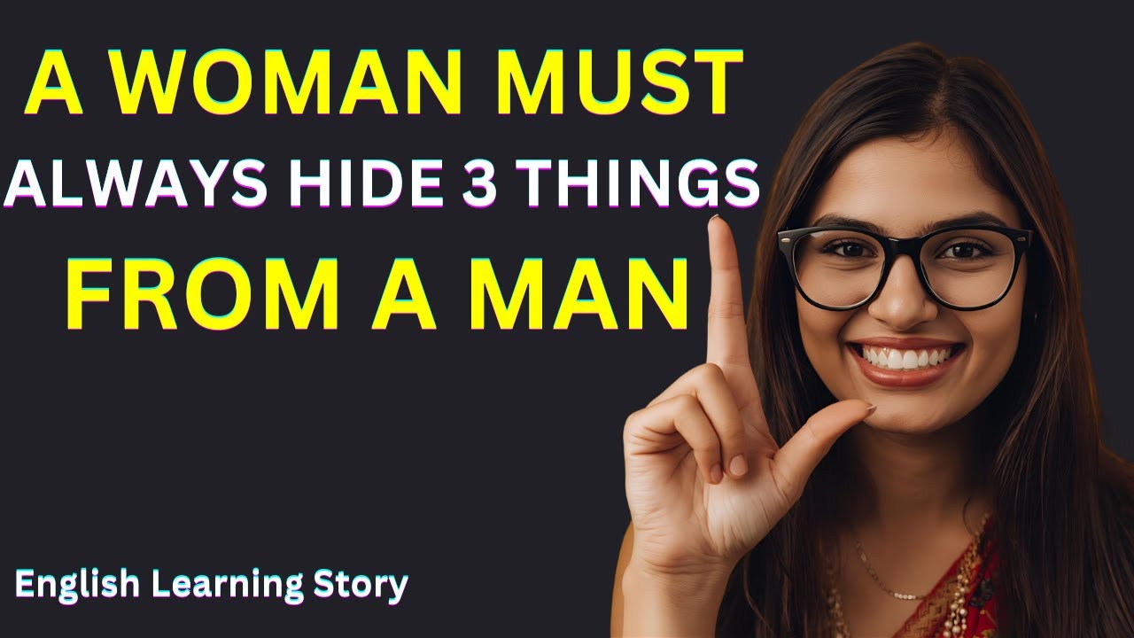 A Women Should Always Hide 3 Things From A Man II A Life Secrets II Learn English Through Stories