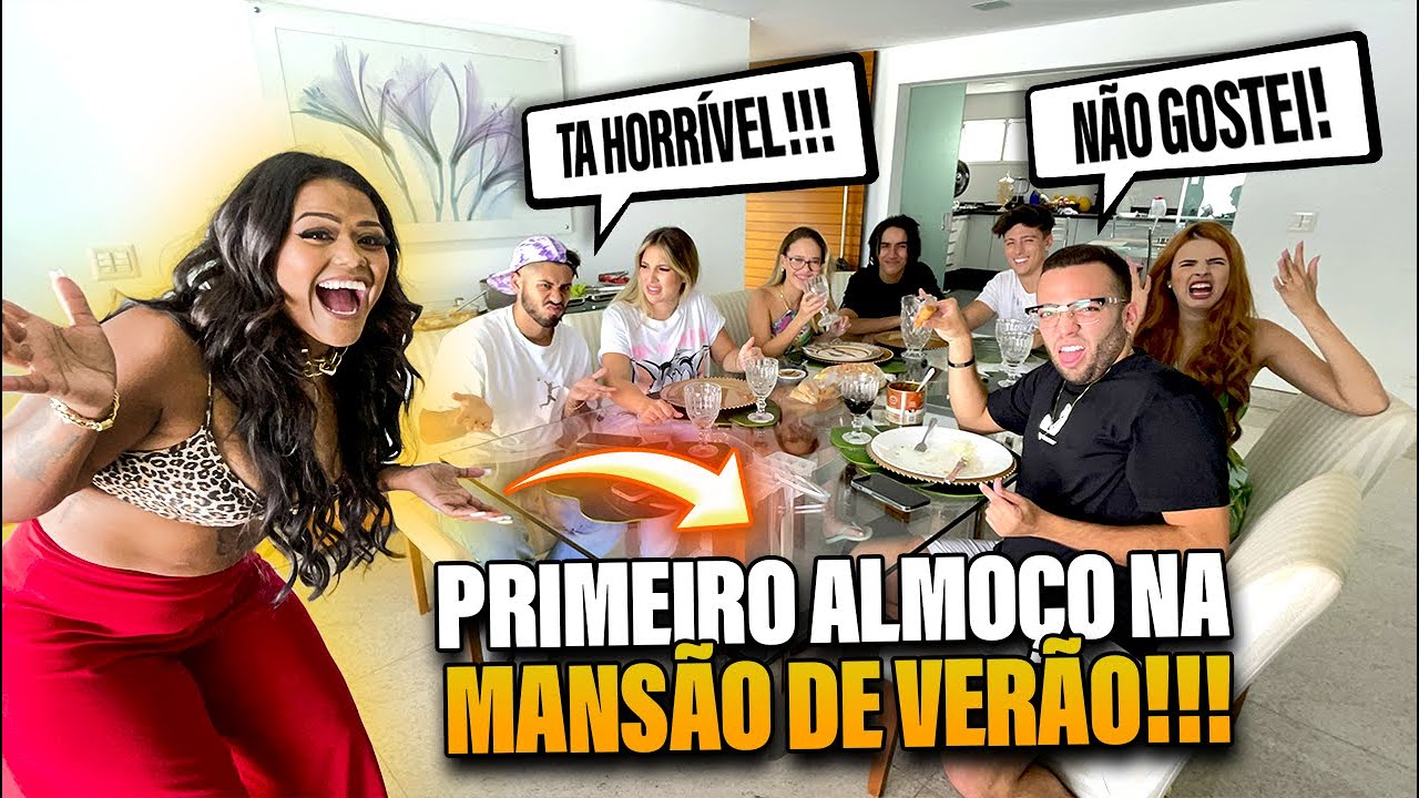 FIZEMOS UM ALMOÇO PARA OS CONVIDADOS DA MANSÃO DE VERÃO!!!