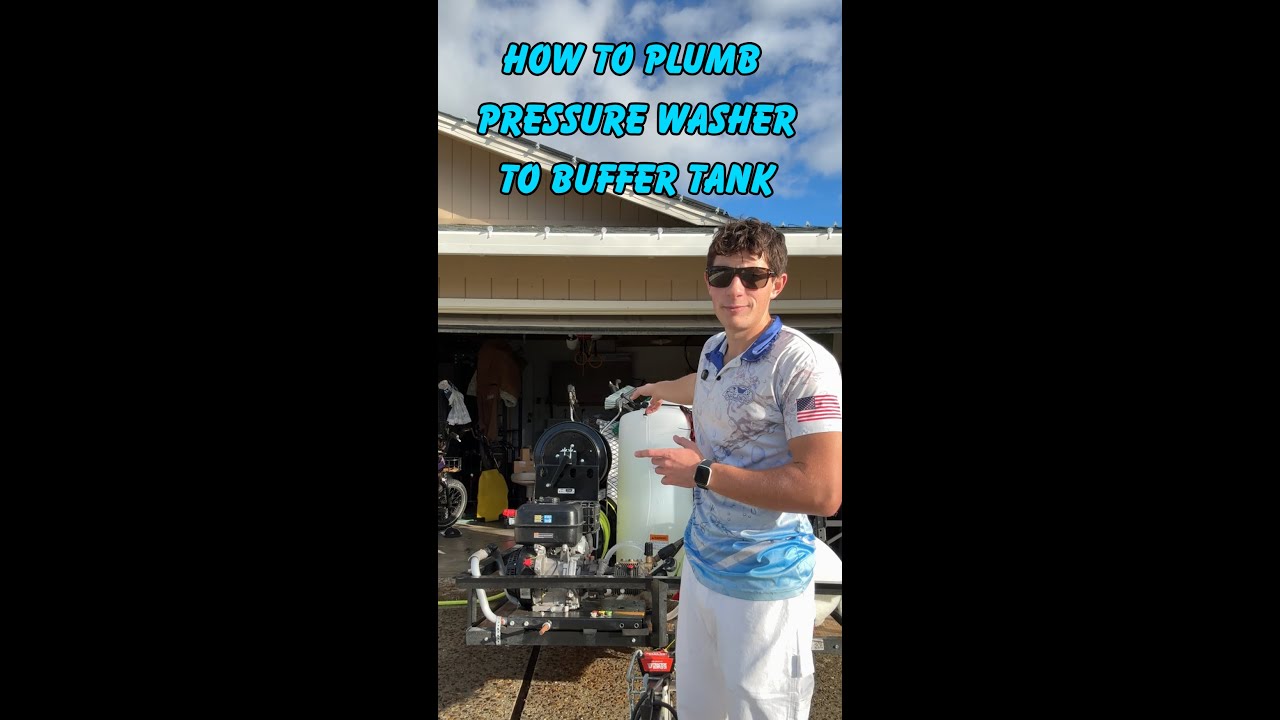 How to plumb your pressure washer to your buffer tank!
