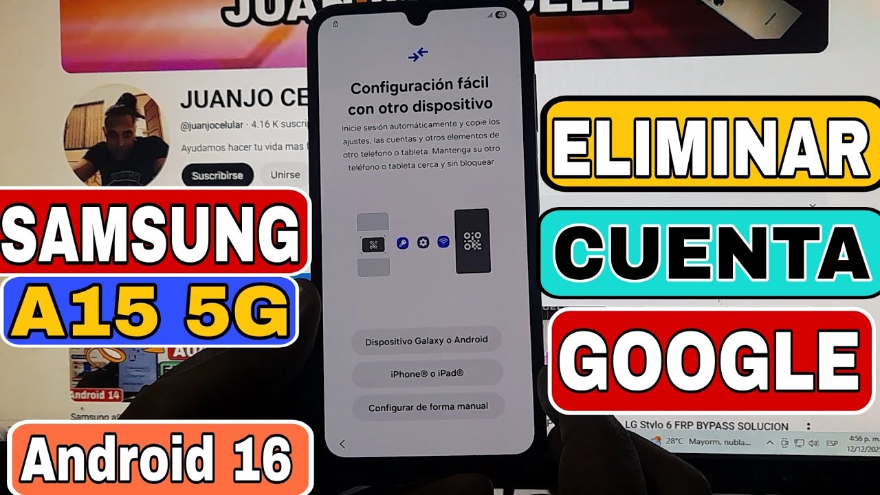 Eliminar Cuenta Google Samsung Galaxy A15 Android 16 | Samsung A15 5g FRP Bypass 2026