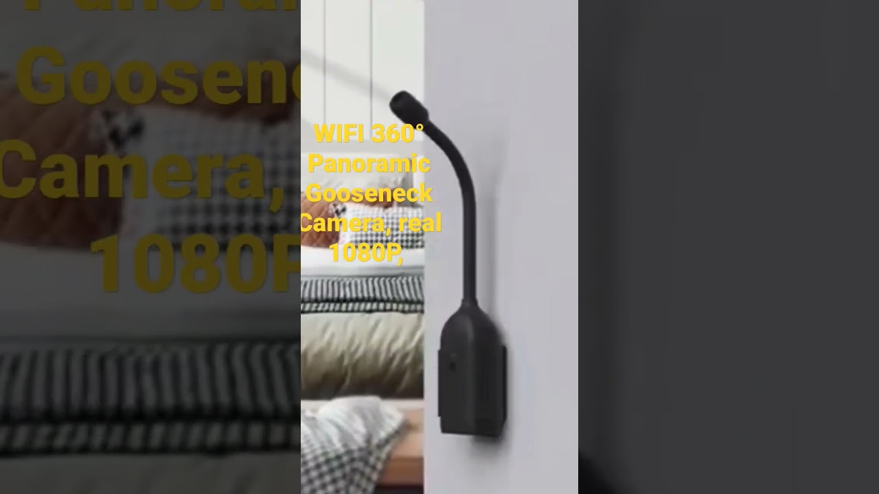WIFI 360&deg; Panoramic Gooseneck Camera, real 1080P, battery 5 hours #4k # mini spy