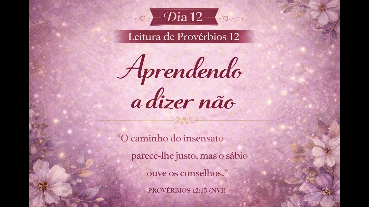 Leitura de provérbios - capítulo 12