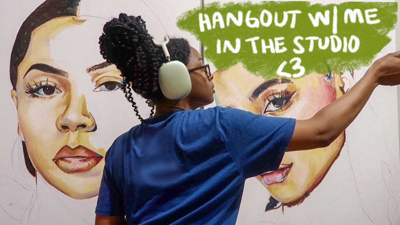 Week in my life as an artist | paint with me and celebrate 10k subs
