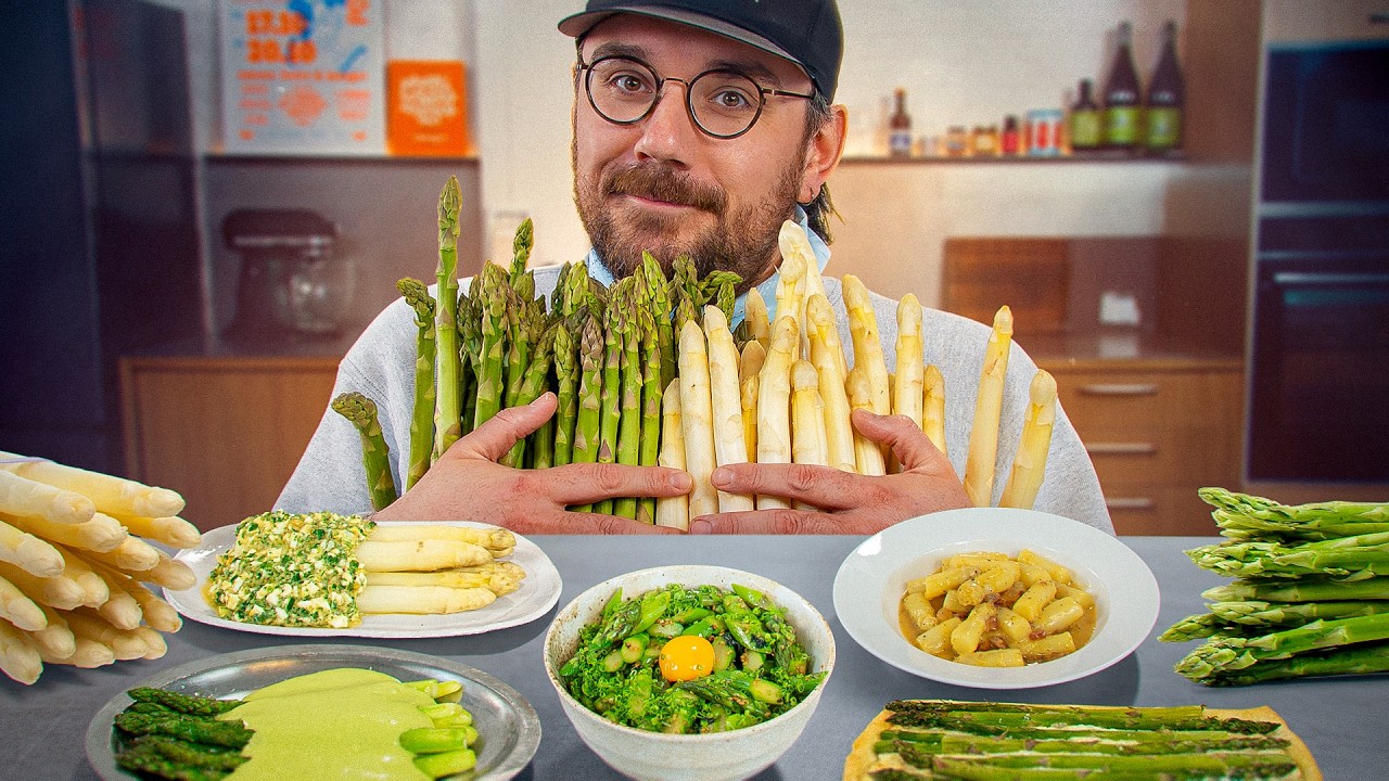 5 recettes faciles et rapides pour sublimer les asperges ! 🍃☀️