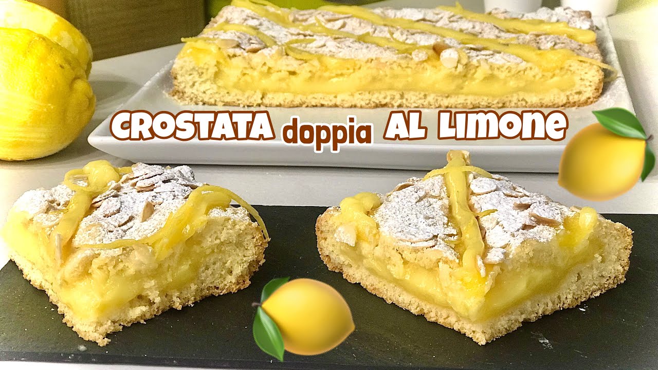 CROSTATA DOPPIA AL LIMONE 🍋 semplice con Crema al Limone 🍋 DOUBLE LEMON TART
