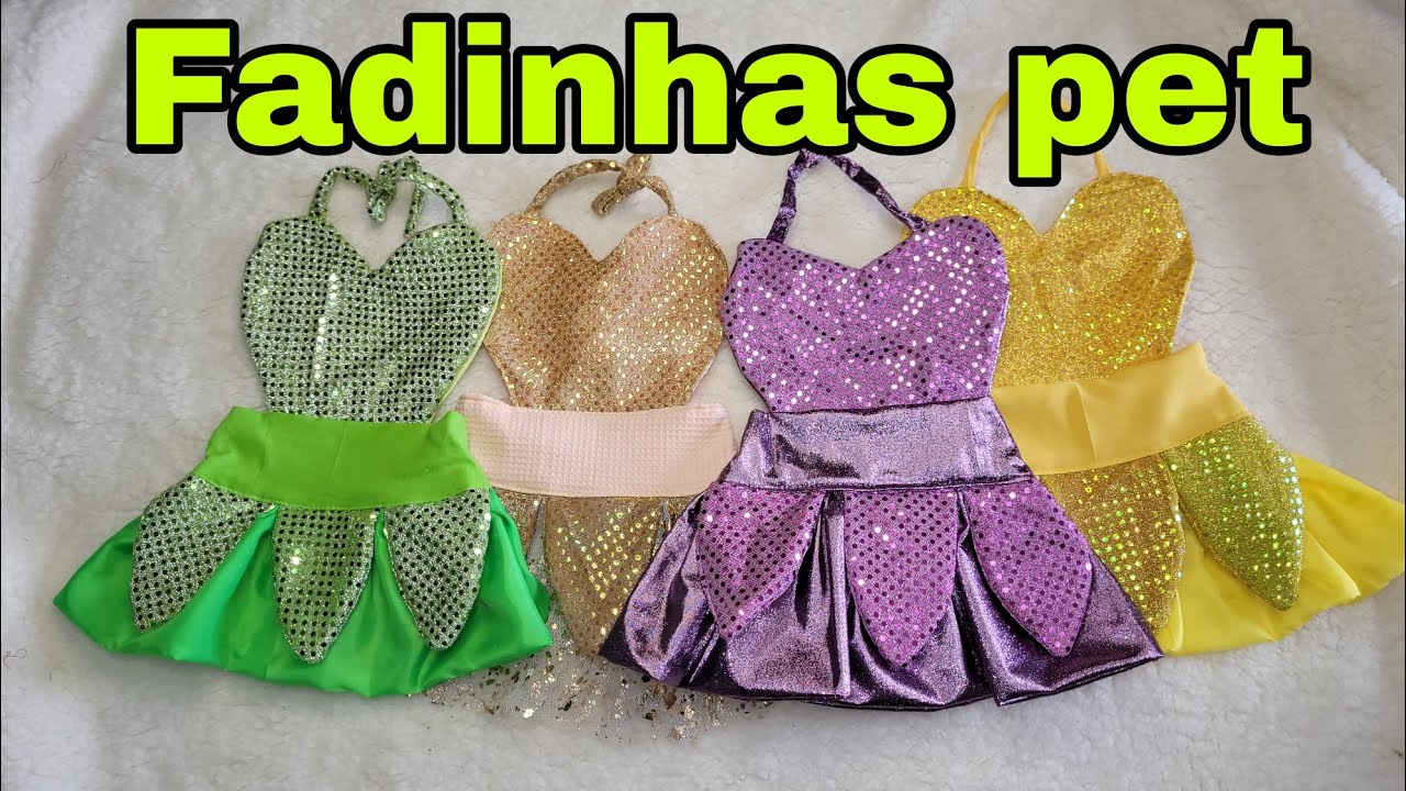 Fantasia fadinha/Molde na descrição do vídeo