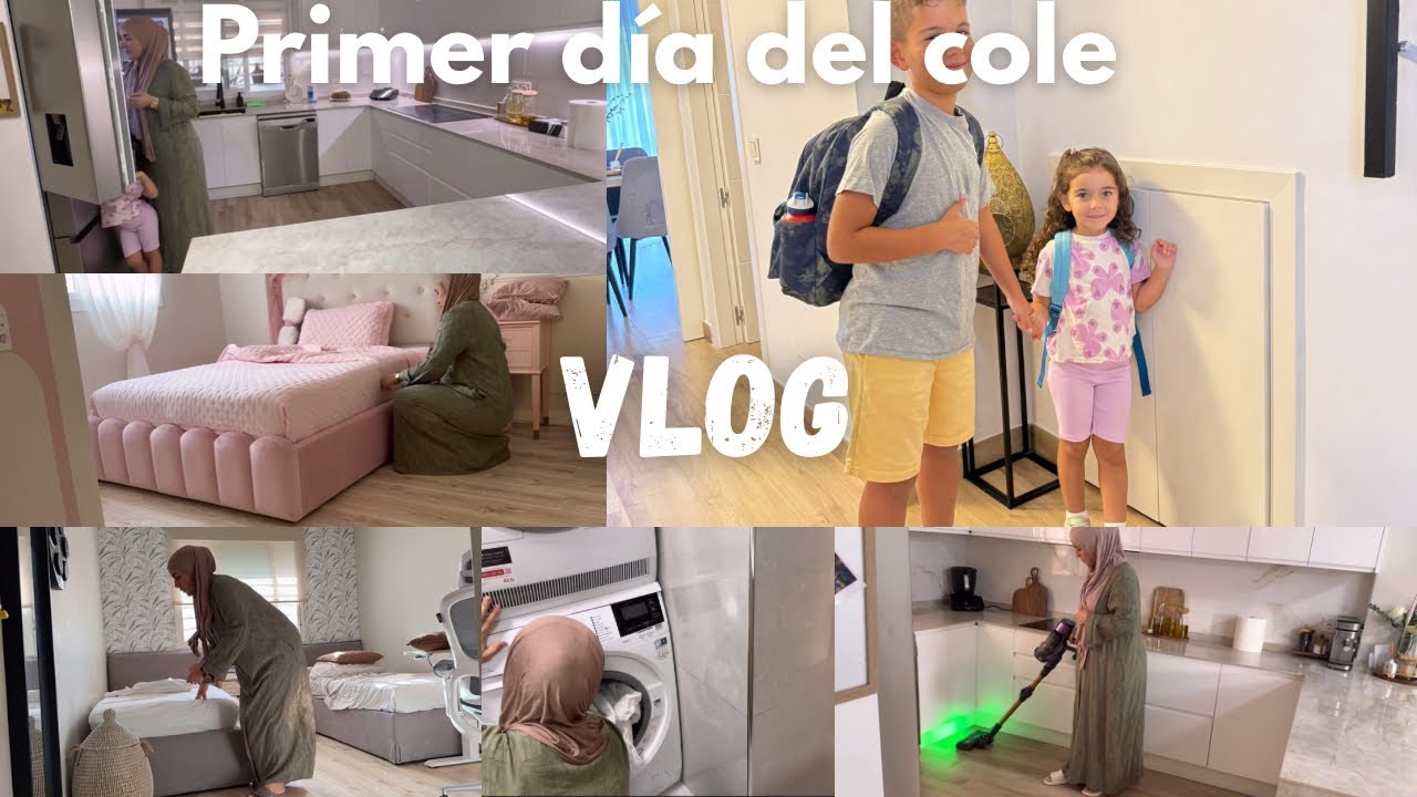 Primer día del cole 📚/ rutina de todo el día/ limpieza, cocina, compra/ #vlog 