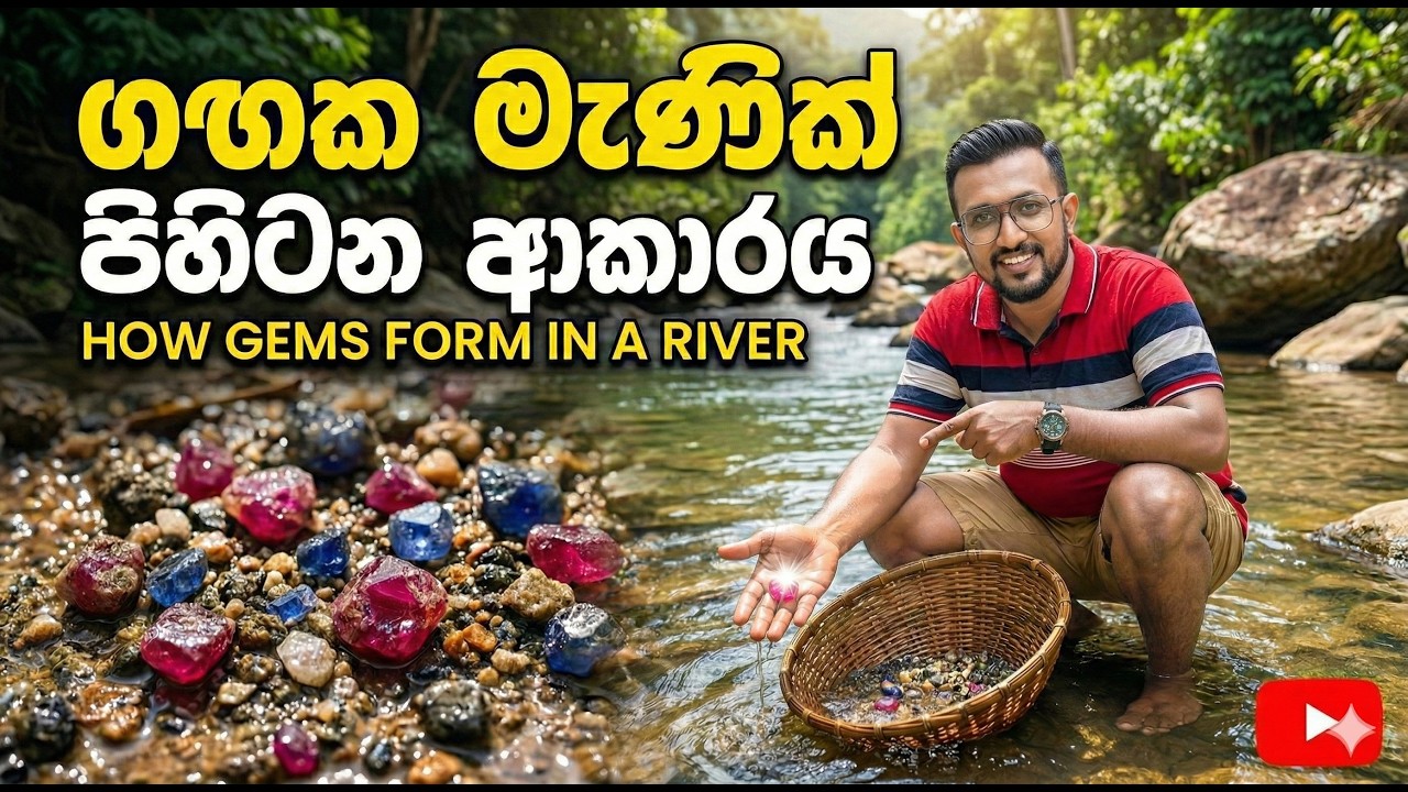 ගඟක මැණික් තියෙන තැන් ලේසියෙන්ම අඳුනාගන්නේ මෙහෙමයි!