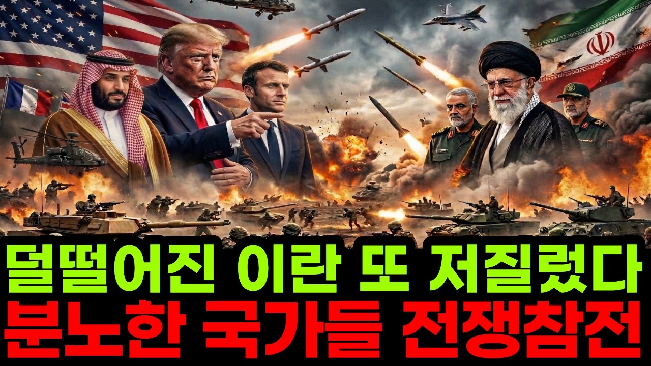 “3차 세계대전 진짜 시작되나?” 영국,프랑스,사우디,UAE 까지 전쟁참전 하게 한 이란의 충격