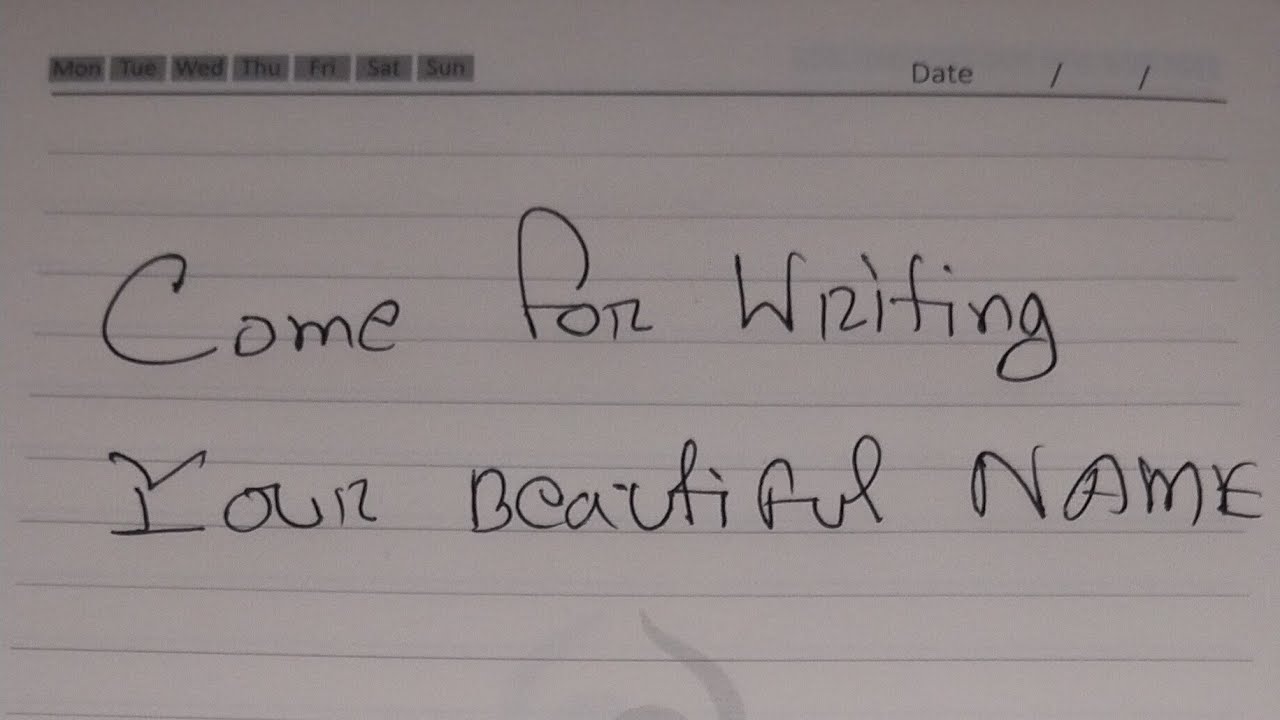 COME FOR WRITE YOUR NAME 😁