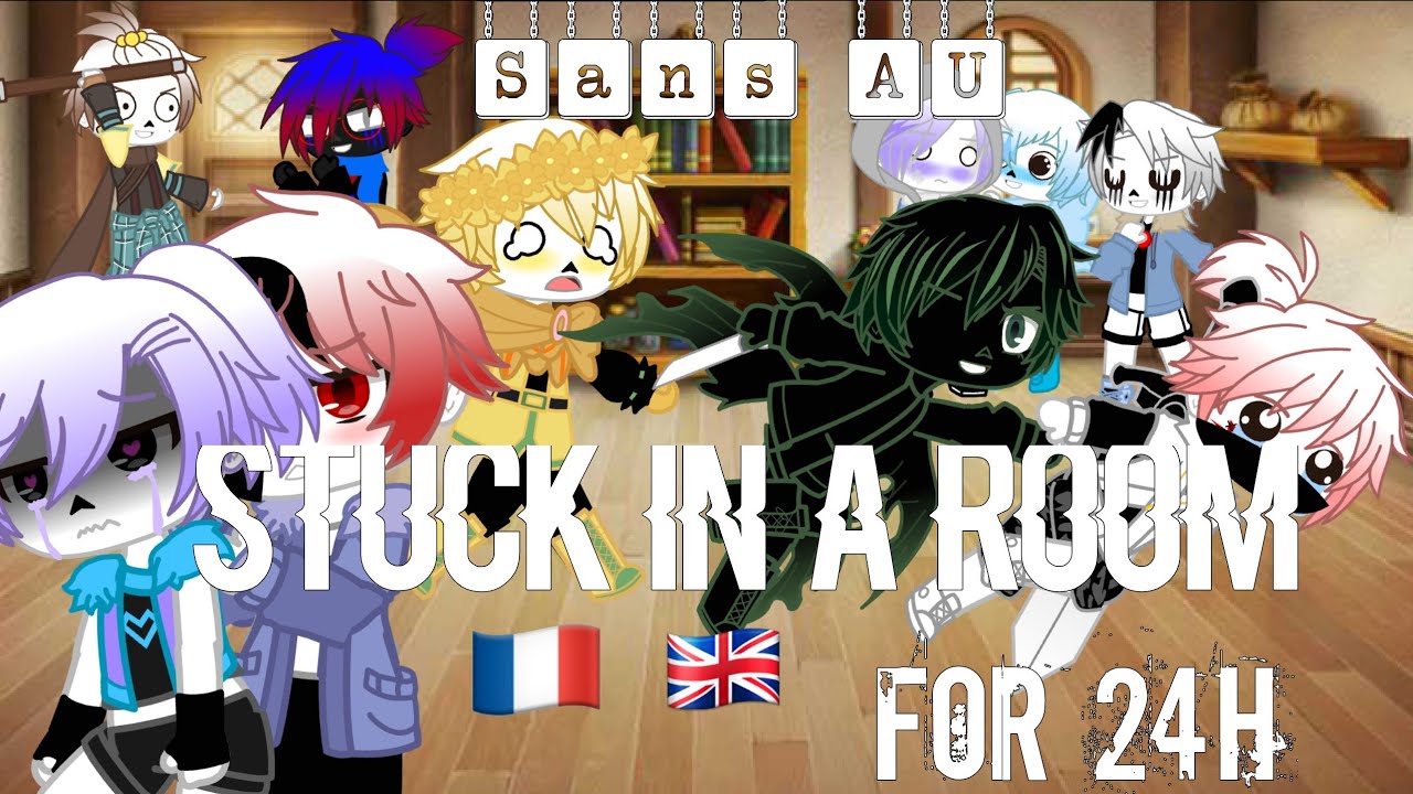 Sans AU stuck in a room for 24h ☆French and English☆
