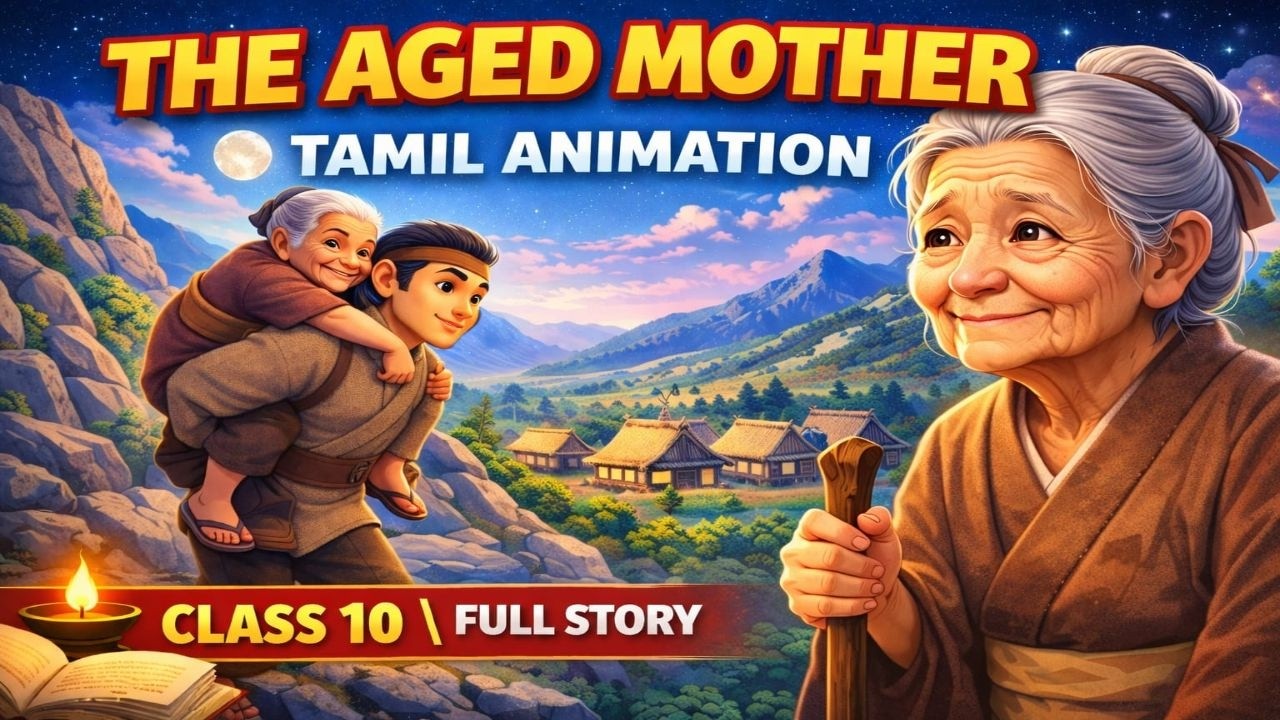 The Aged Mother || TAMIL ANIMATION || Class 10 Samacheer | Unit 4 Supplementary #animation #TAMIL