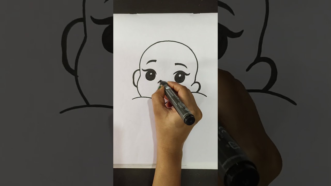 Little Baby Drawing #little #baby #drawing #shorts #ytshorts