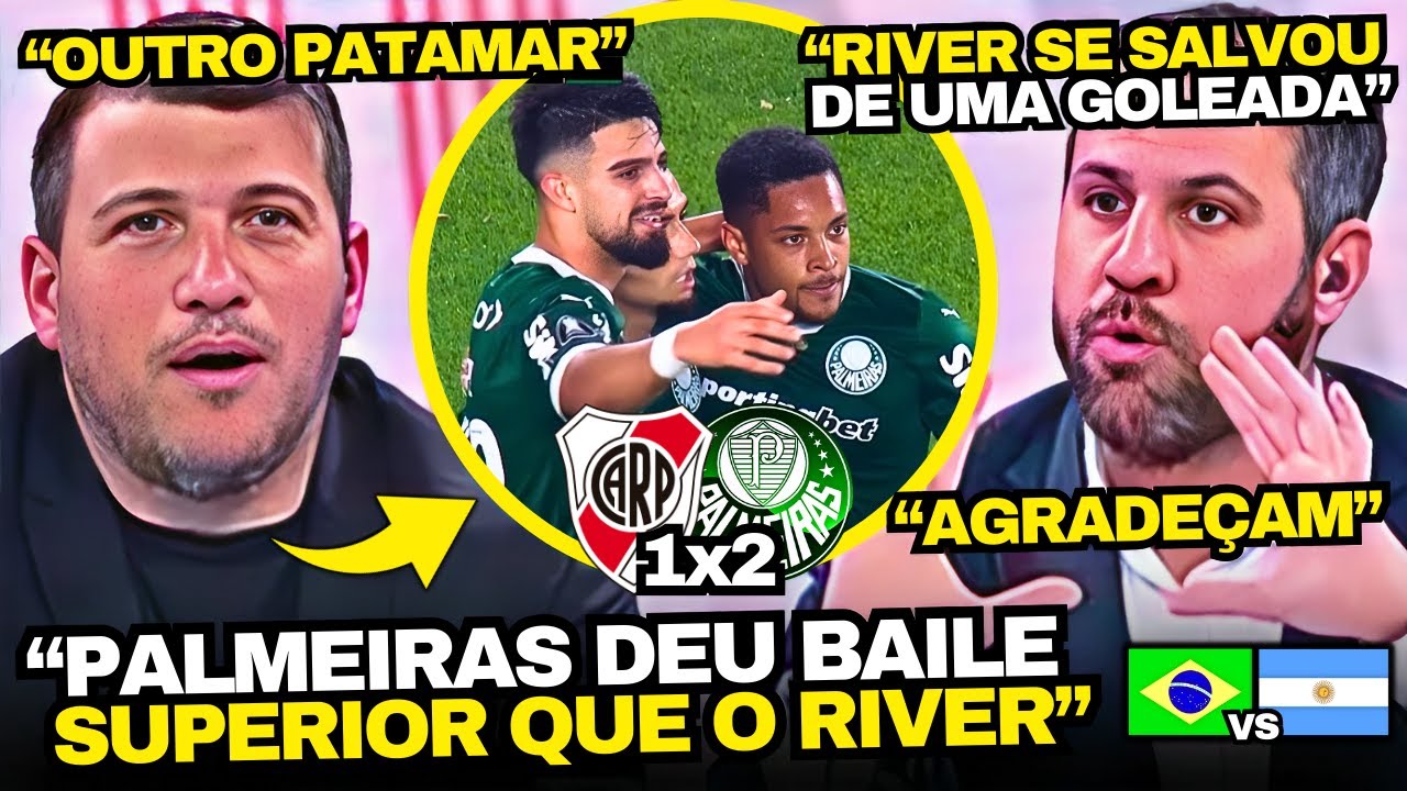 IMPRENSA ARGENTINA ASSUSTADA COM RIVER PLATE 1x2 PALMEIRAS