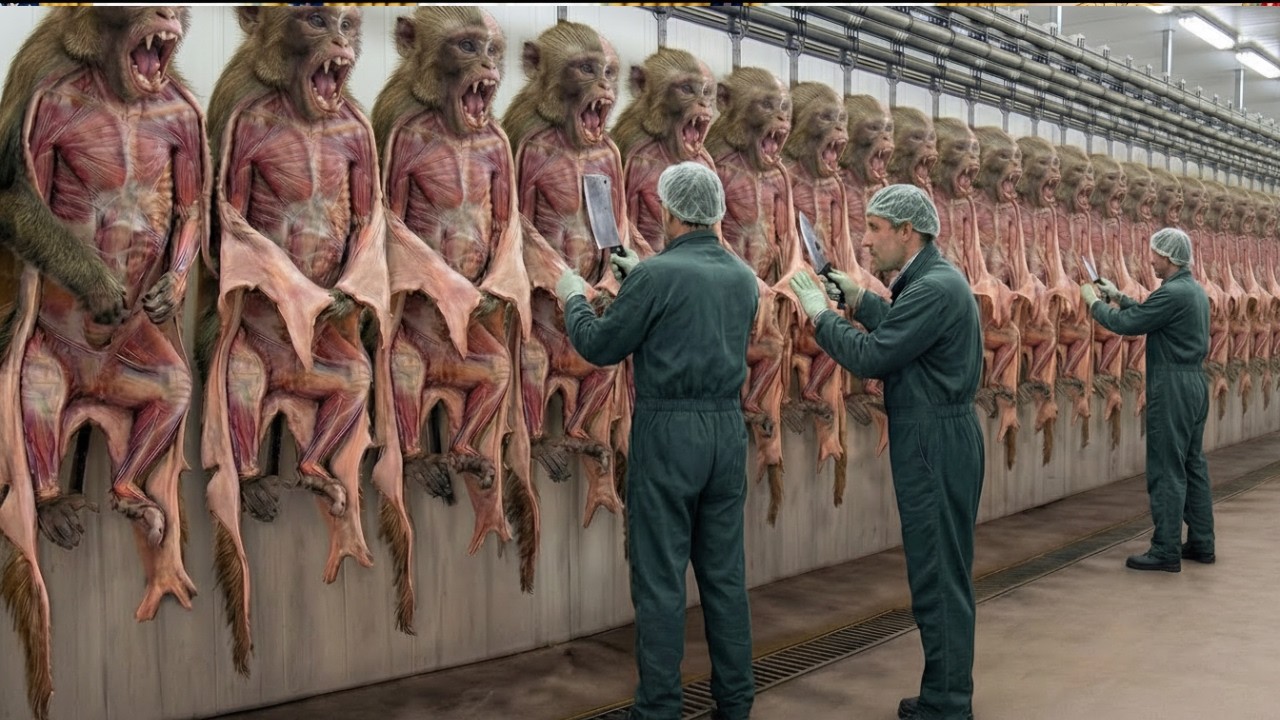 The Dark Truth Behind the Macaques Leather Industry😱|From Raw Skin to Million-Dollar Luxury Product🐒