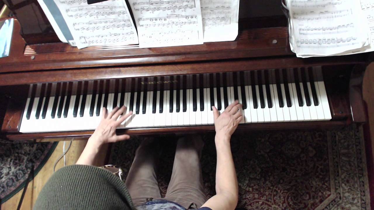 (HD) Practicing Mendelssohn Venetian Boat Song in F# minor, Op. 30 No. 6  in Slow tempo