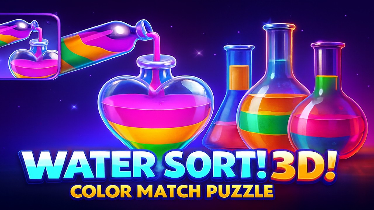 RELAXING ASMR VIBES ✨ Water Sort! 3D Color Match Gameplay (Android / iOS)