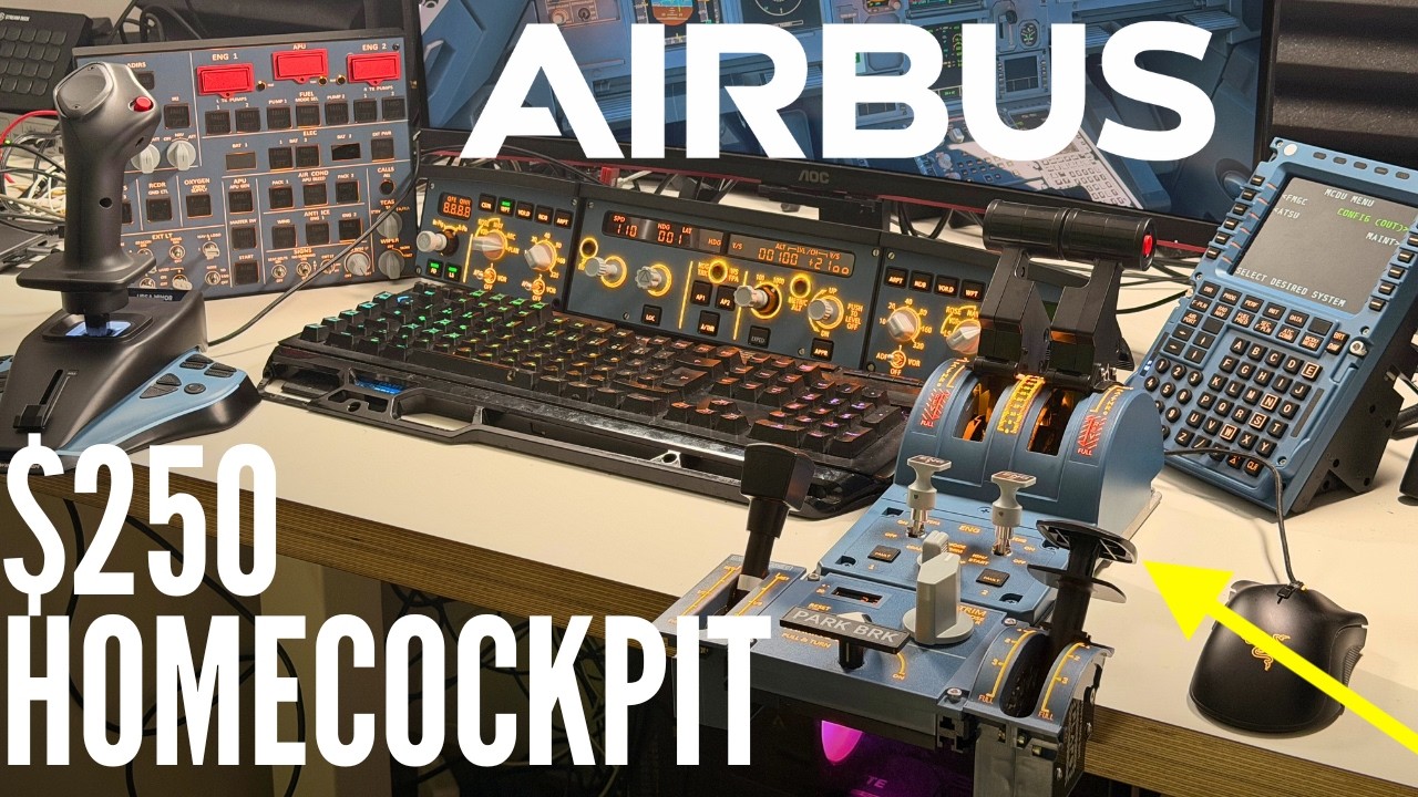 I Turned My Desk Into AN AIRBUS A320 Under $1000