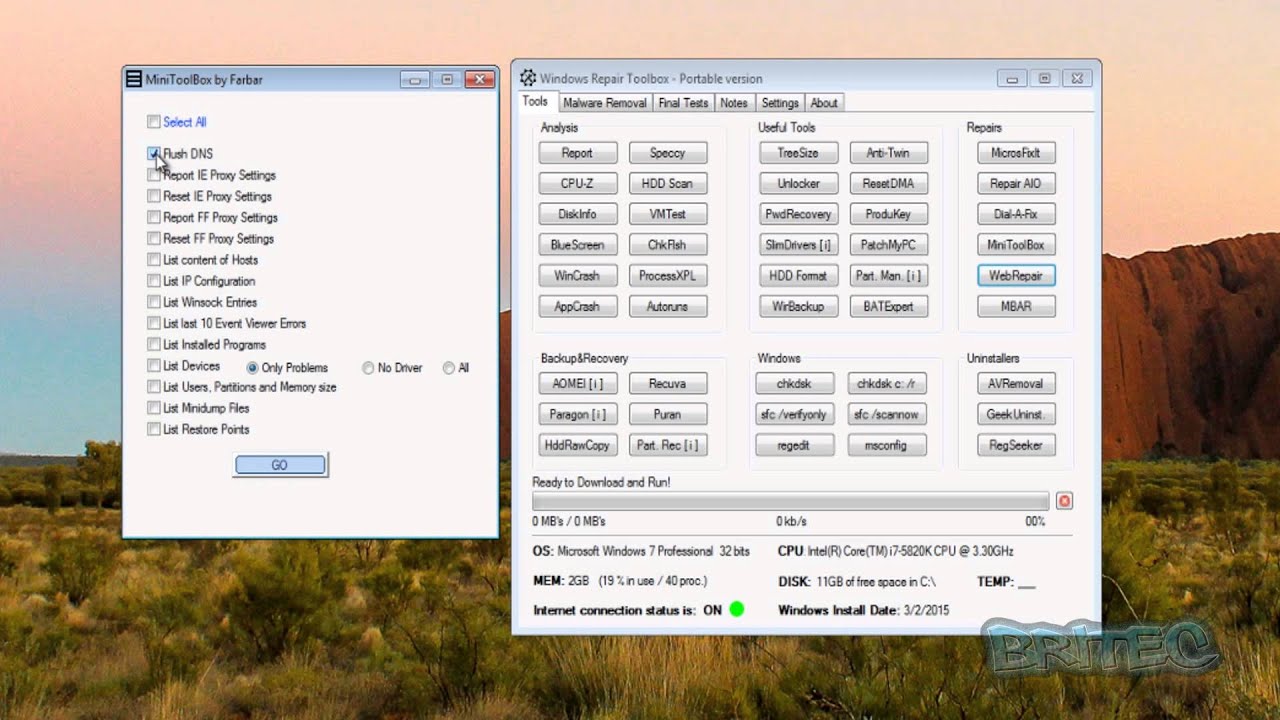Automated Malware Removal Software - Windows Repair Toolbox