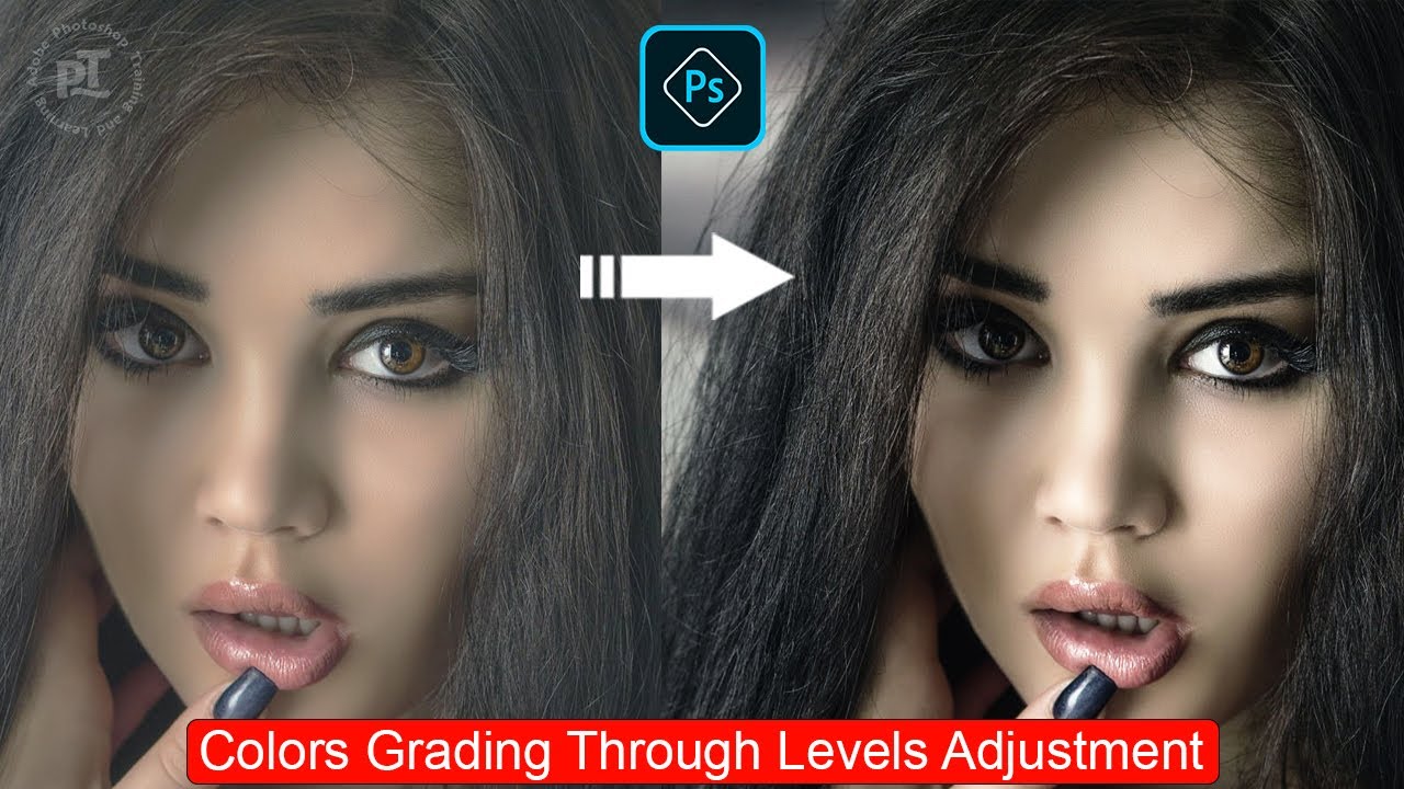 Colors Grading Through Levels Adjustment